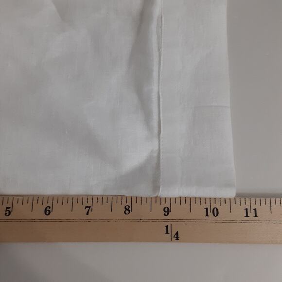 Lilly Pulitzer 100% Linen Tunic Beach Cover Up Beaded White Shift Dress M - Picture 13 of 13